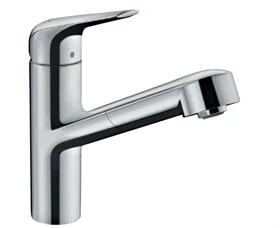 ברז מטבח נשלף פוקוס M42 כרום HANSGROHE 71814000