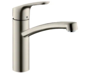 ברז מטבח מדגם פוקוס E2 נירוסטה 31806800 HANSGROHE