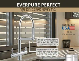 מערכת מים ברז ראשי חם וקר EVERPURE PERFECT