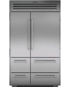 ICBPRO4850 מקרר+מקפיא 122 ס"מ. SBS B.I נירוסטה