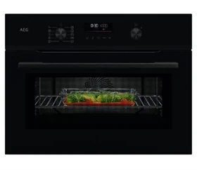 תנור משולב מיקרוגל 45 ס"מ שחור NKK6N501B AEG