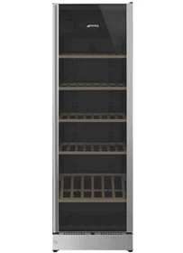 מקרר יין סמג נירוסטה חזית זכוכית CLASSICA SCV115G