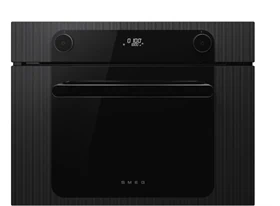 מיקרוגל תנור SMEG גובה 45 שחור Musa SO4201M1BI