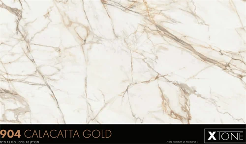 משטח פורצלן מעובד 904 Calacatta Gold-מבריק