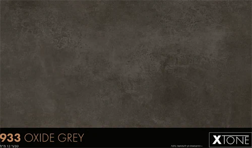 משטח פורצלן מעובד Oxide Grey 933