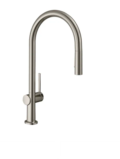 ברז מטבח נשלף שני מצבים טאליס נירוסטה 72800800 HANSGROHE