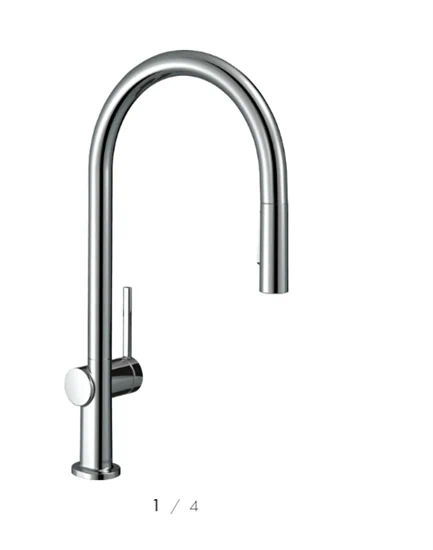 ברז מטבח נשלף טאליס בתוספת SBOX כרום 72801000 HANSGROHE