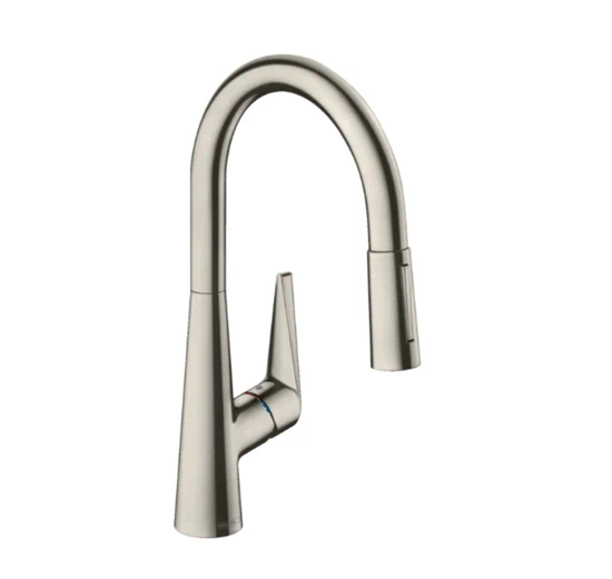 ברז מטבח נשלף טאליס S סלקט 200 נירוסטה 73851800 HANSGROHE
