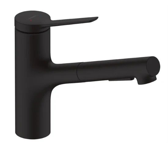 ברז מטבח נשלף 150 זסיס M33 שחור מט HANSGROHE 74800670