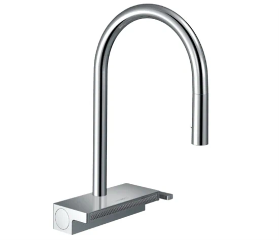 ברז מטבח נשלף כרום 73831000 - Aquno select 250 HANSGROHE