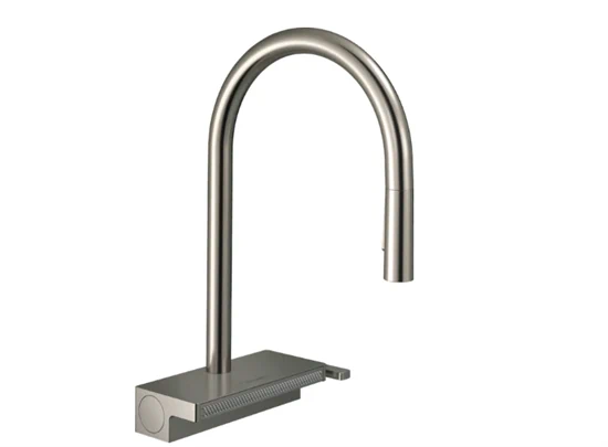 ברז מטבח נשלף נירוסטה 73831800 - Aquno select 250 HANSGROHE
