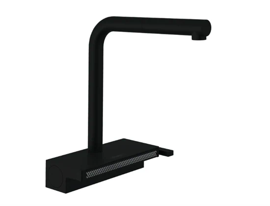 ברז מטבח נשלף שחור מט 73836670 - Aquno select 250 HANSGROHE