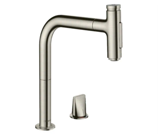 ברז מטריס סלקט נירוסטה 200 ללא ידית 73819800 HANSGROHE