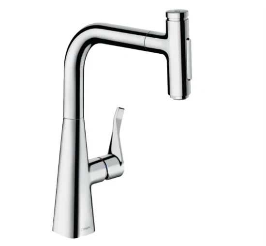 ברז מטבח נשלף מטריס סלקט פייה 24 ס"מ כרום HANSGROHE 73817000
