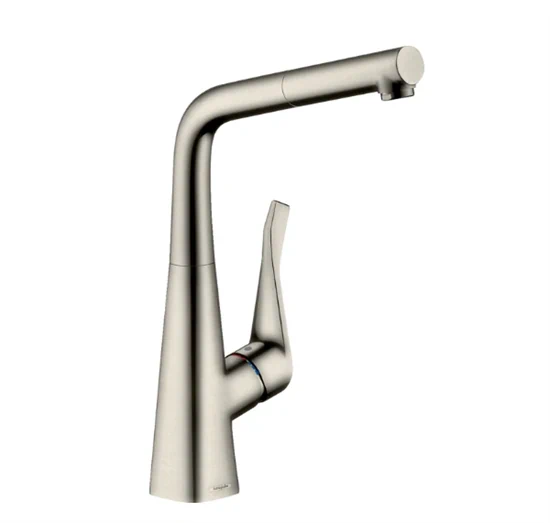 ברז מטבח נשלף מטריס 320 נירוסטה 14821800 HANSGROHE