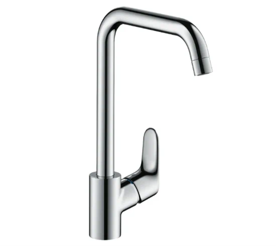 ברז מטבח ר עם פייה מסתובבת פוקוס E2 כרום 31820000 HANSGROHE