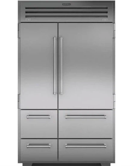 ICBPRO4850 מקרר+מקפיא 122 ס"מ. SBS B.I נירוסטה