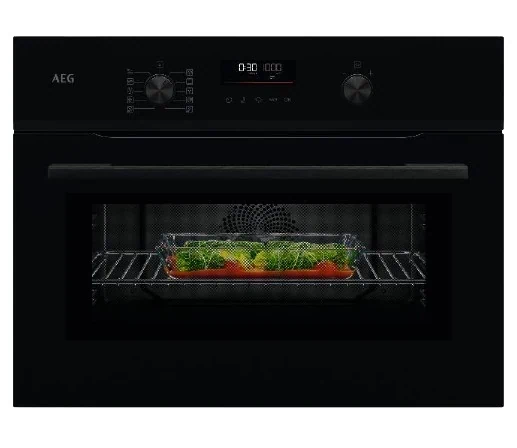 תנור משולב מיקרוגל 45 ס"מ שחור NKK6N501B AEG