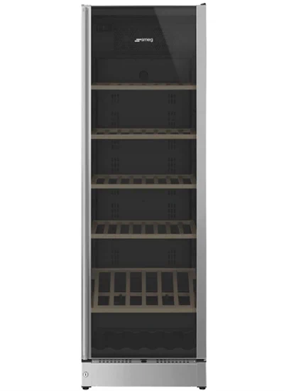 מקרר יין סמג נירוסטה חזית זכוכית CLASSICA SCV115G
