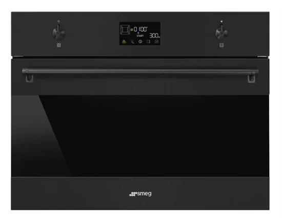 תנור מיקרוגל 45 SMEG שחור מט Classica SOA4302M1N